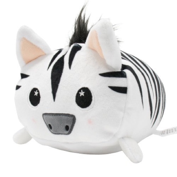 Set of 2 STRIPEY THE ZEBRA MOOSH MOOSH‎ SUPER SOFT PLUSHIES - Picture 2 of 4